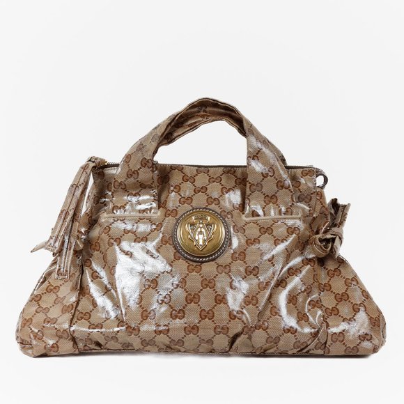 Gucci GG Monogram Crystal Hysteria Handbag - Picture 1 of 12